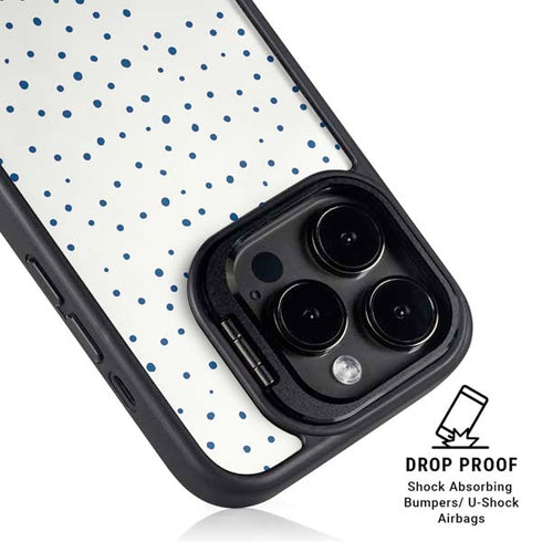 Polka Dot Split iPhone 15 Pro Kickstand Case